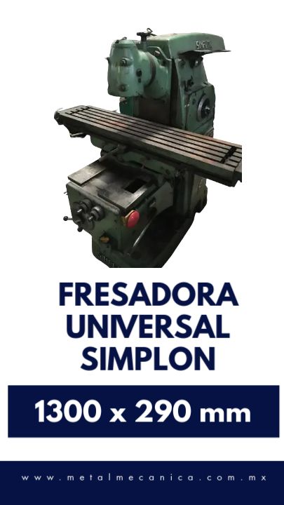 Venta de Fresadora Universal SIMPLON Maquinas Fresadoras Convencionales Simplon